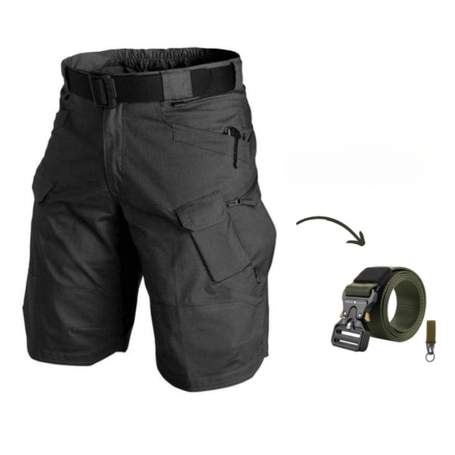 DAMIAN - CARGOSHORTS MED 7 LOMMER OG GRATIS BELTE