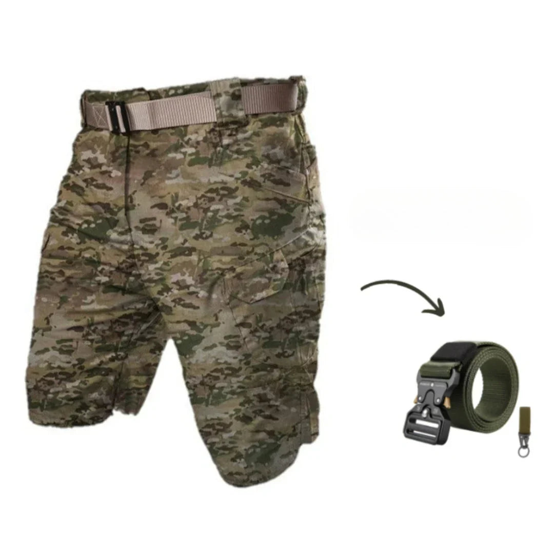 DAMIAN - CARGOSHORTS MED 7 LOMMER OG GRATIS BELTE