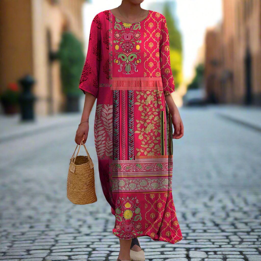 Varedo™ | Boho Maxi Kjole
