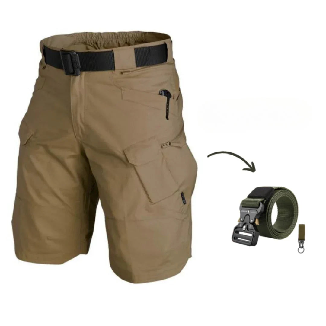 DAMIAN - CARGOSHORTS MED 7 LOMMER OG GRATIS BELTE
