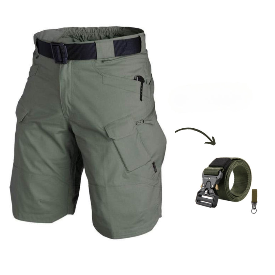 DAMIAN - CARGOSHORTS MED 7 LOMMER OG GRATIS BELTE
