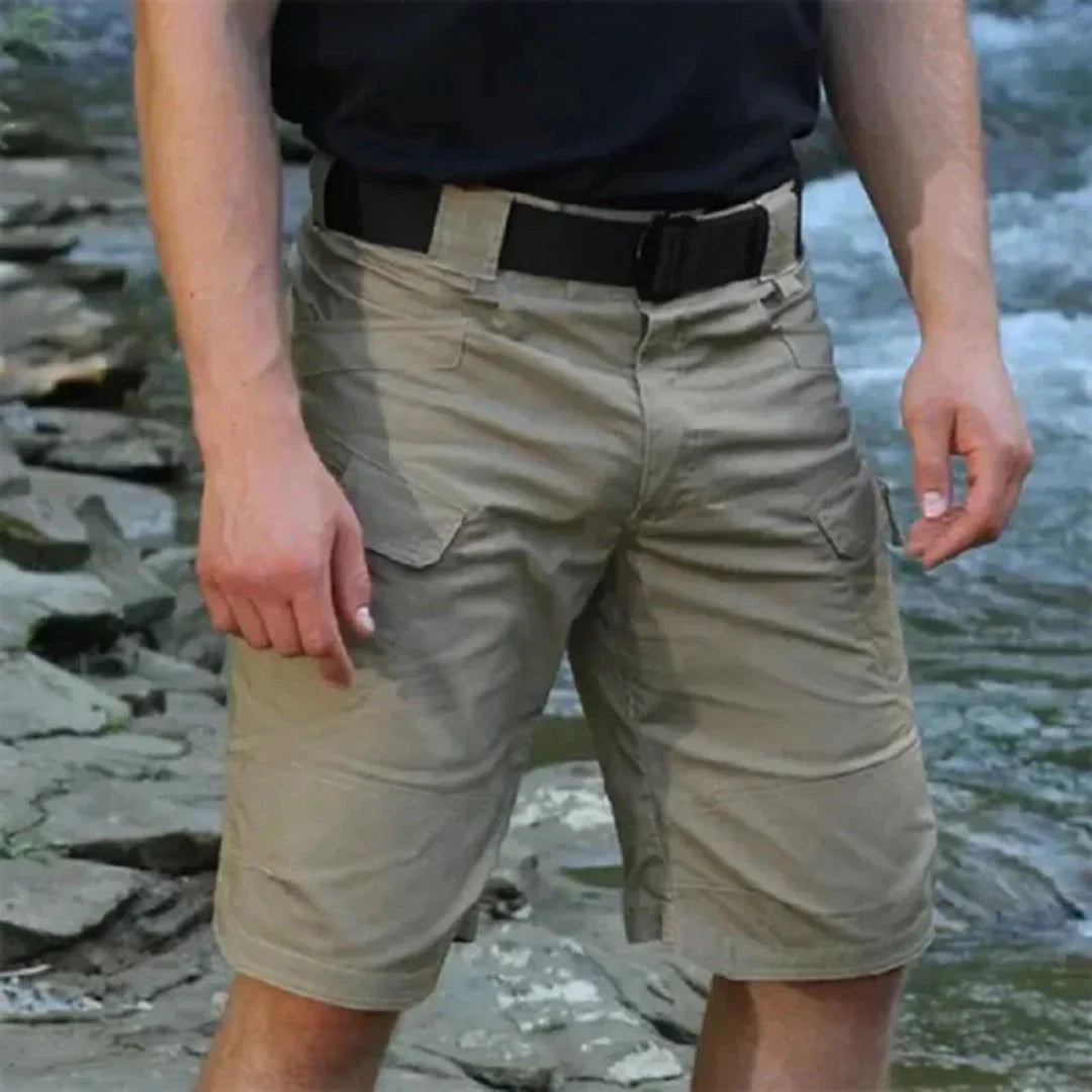 DAMIAN - CARGOSHORTS MED 7 LOMMER OG GRATIS BELTE