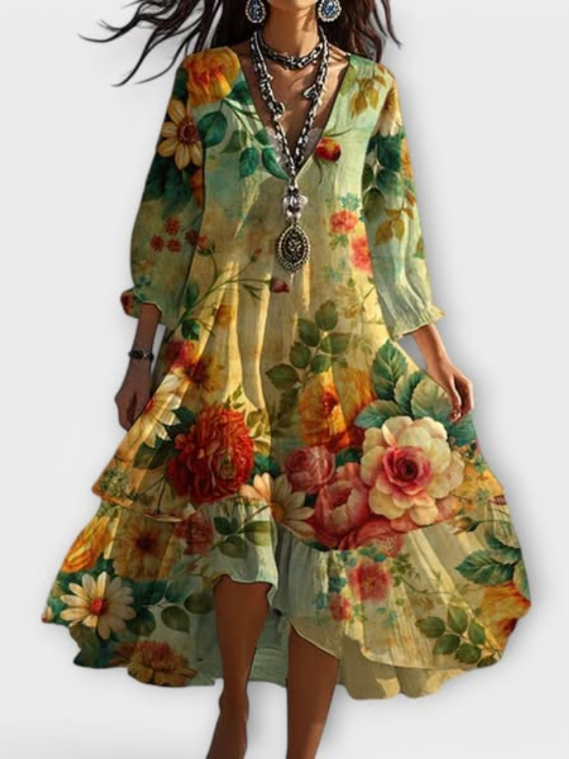 Marina™ | Vintage Blomsterkjole