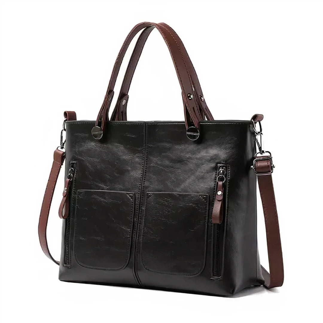 Varedo™ | Vintage Læder Crossbody Taske