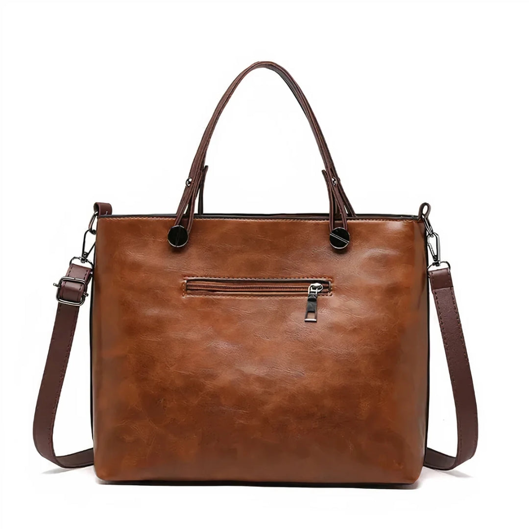 Varedo™ | Vintage Læder Crossbody Taske