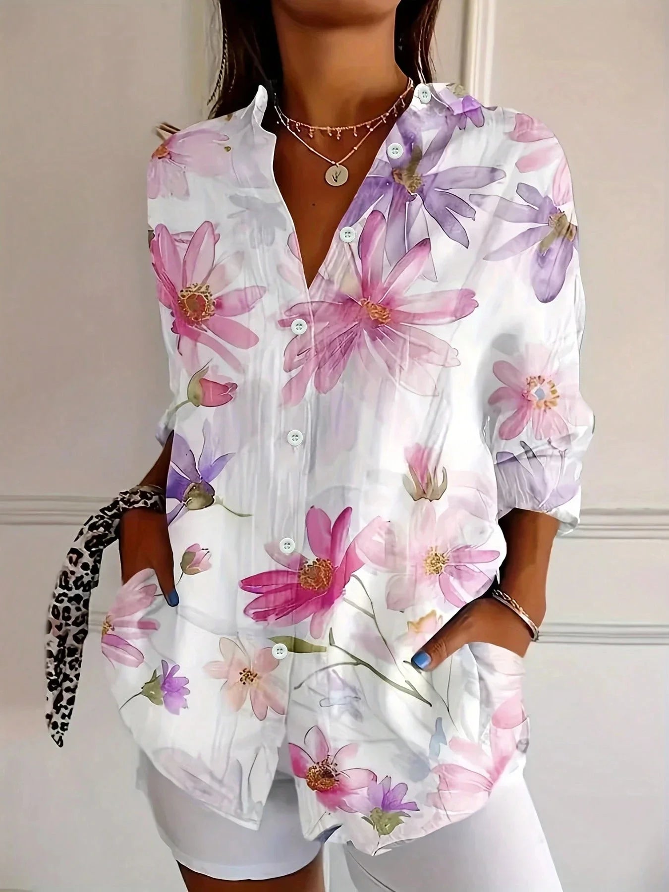 Varedo™ | Farverig Printbluse