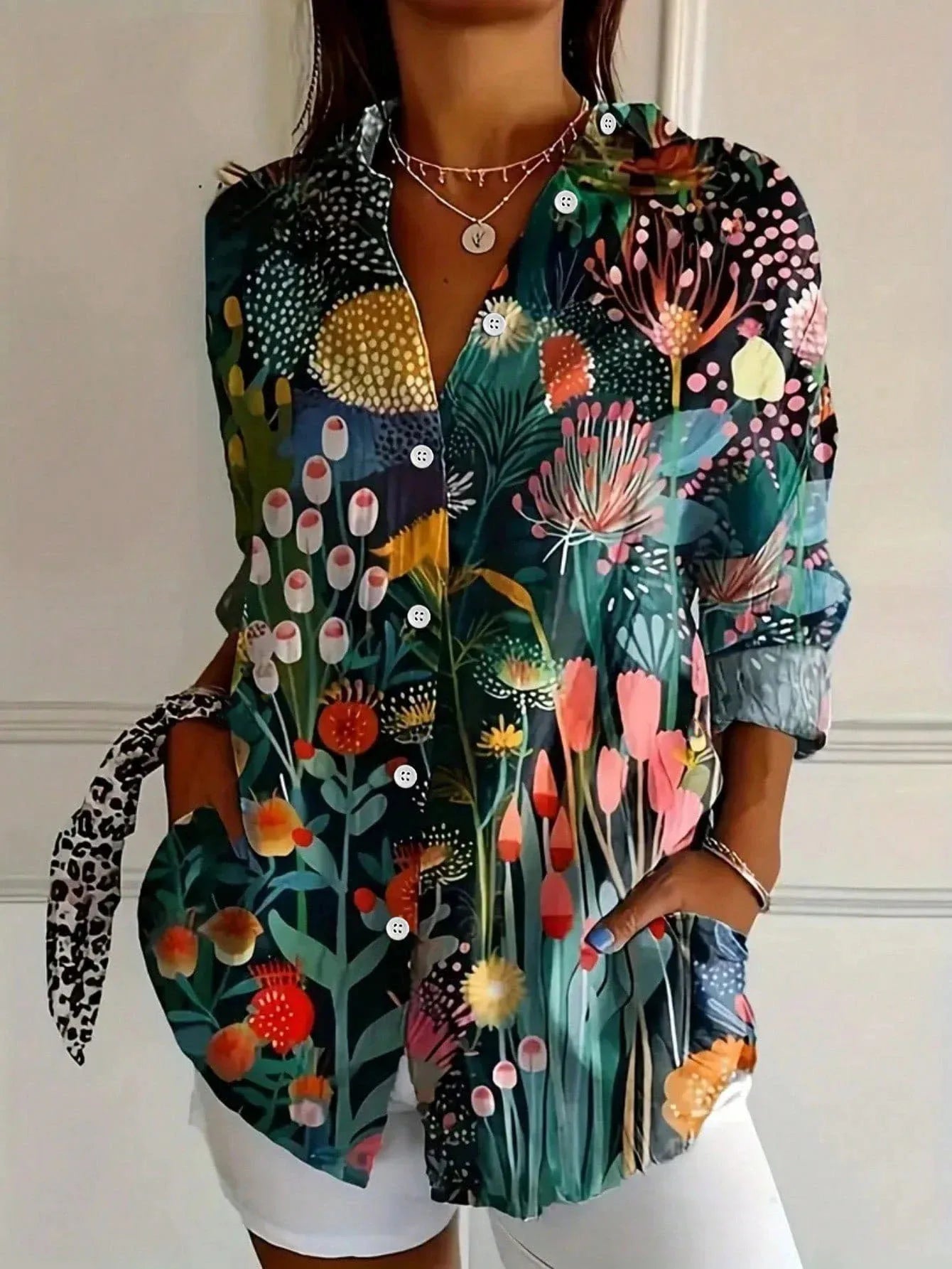 Varedo™ | Farverig Printbluse