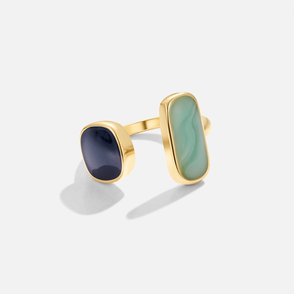 Indviklet Ring med Ametyst