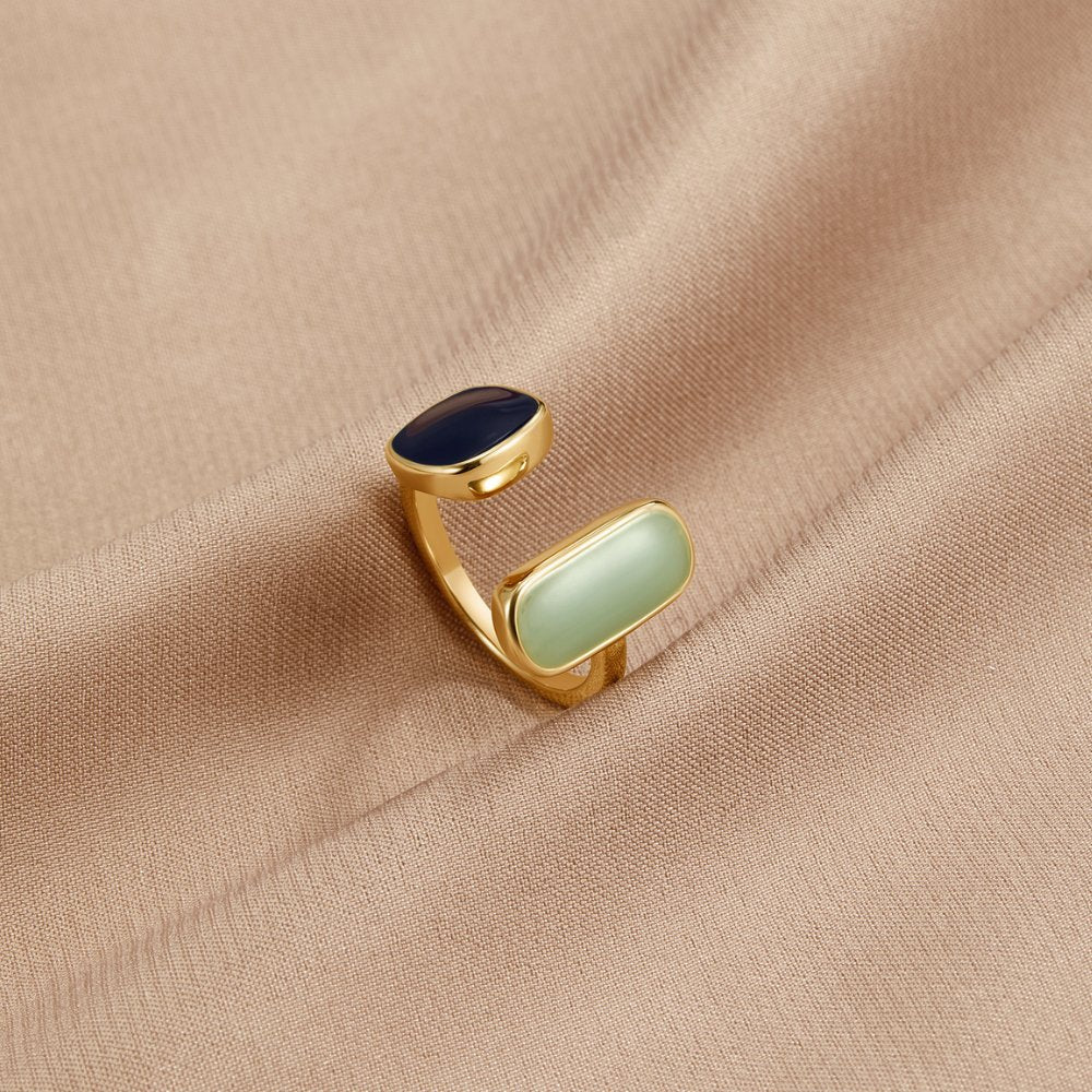 Indviklet Ring med Ametyst
