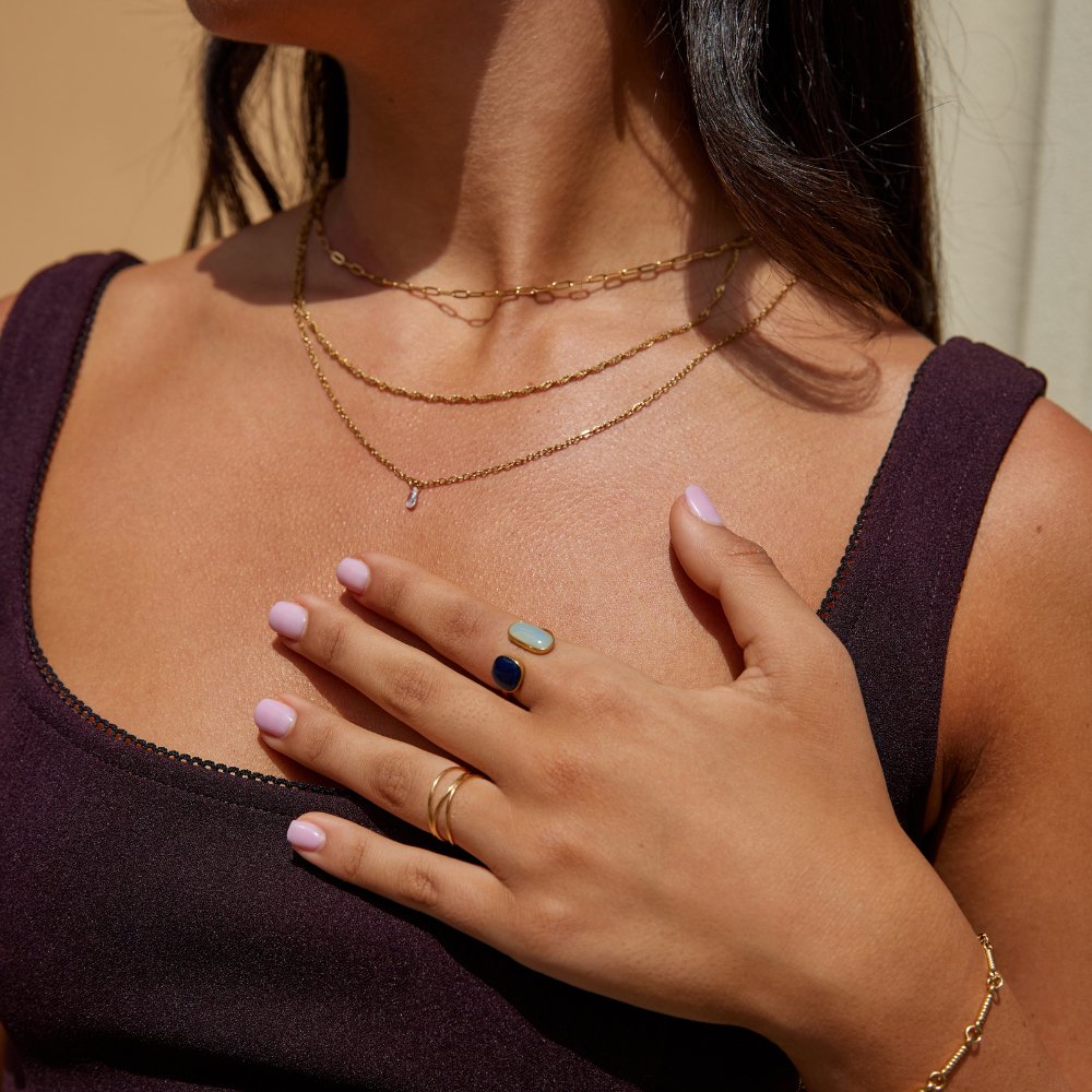 Indviklet Ring med Ametyst