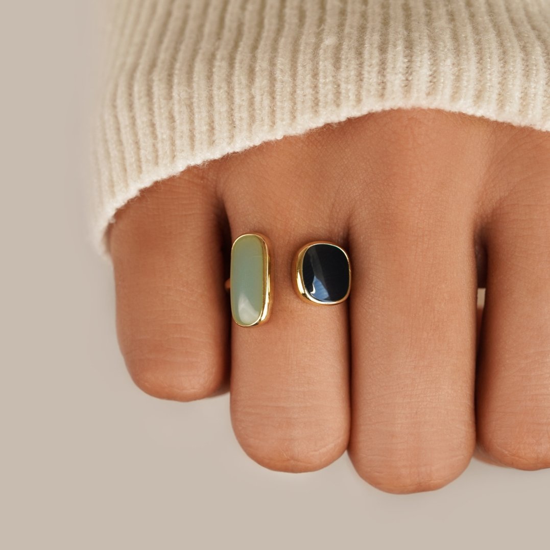 Indviklet Ring med Ametyst